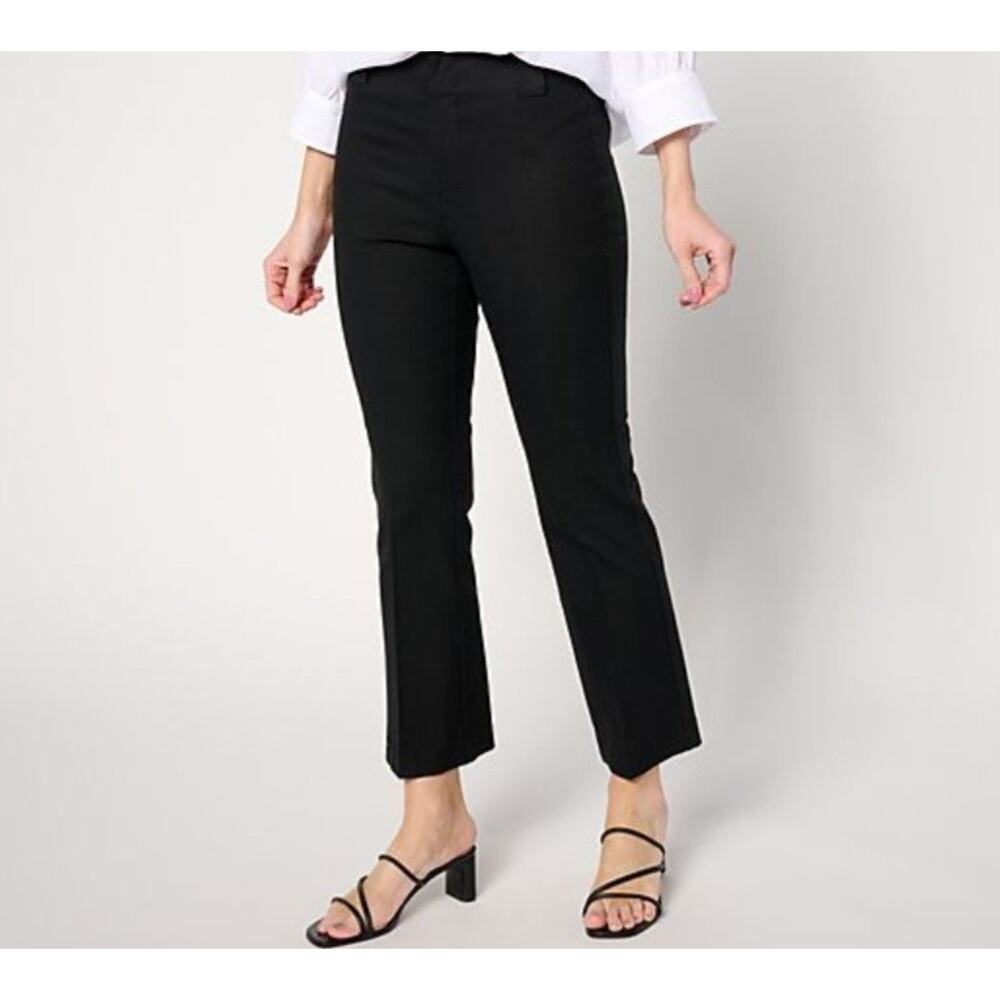 NIC + ZOE Size 22W Black Onyx Demi Boot Ankle Plaza Pant A653696 NWOT